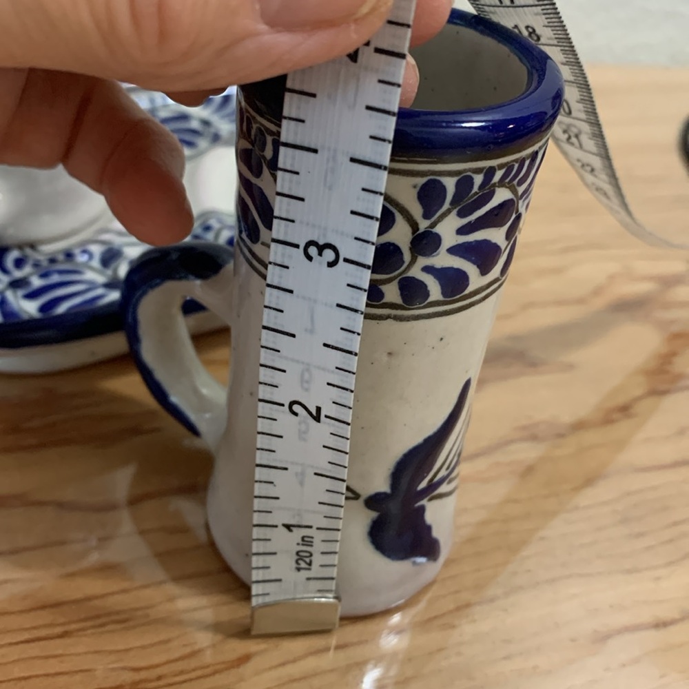 Talavera Pottery Tequila Set 3 pc - Picture 7 of 9